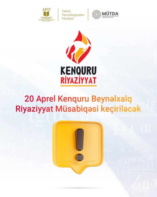 Kenquru Beynəlxalq Riyaziyyat Müsabiqəsi  keçiriləcək