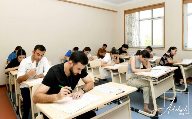 Bugün imtahan VAR
