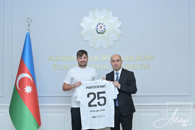 Avropa Çempionatının qalibi ilə görüş keçirilib