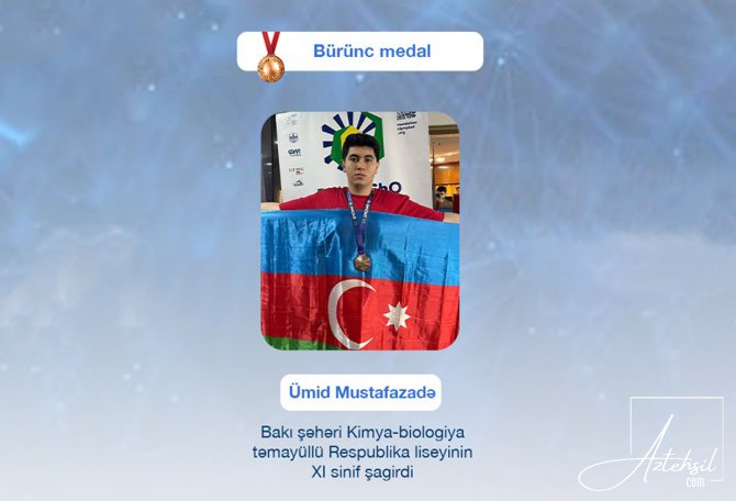 Lisey məzunu dünyanın ən nüfuzlu ali məktəblərindən qəbul alıb