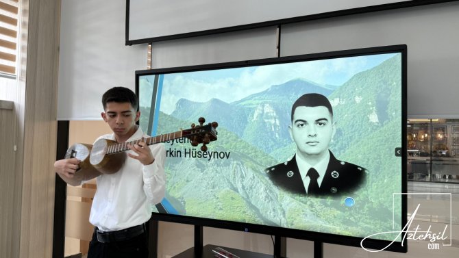 BDU-nun şəhid məzunu Erkin Hüseynovun xatirəsi anılıb