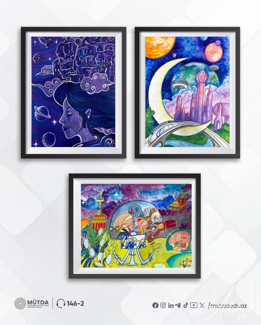 Məktəblilərimiz Beynəlxalq Kosmik Poster Müsabiqəsində ölkəmizi təmsil edirlər