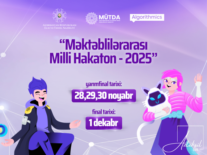 Məktəblilərarası Milli Hakatonun yarımfinal və final mərhələlərinin tarixləri açıqlanıb