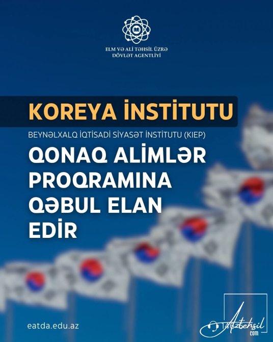 Koreyada Qonaq alimlər proqramında iştirak imkanı..